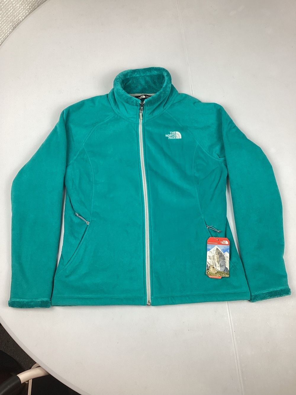 The North Face Women’s Morningglory Full Zip Fleece Jacket Teal New with tag